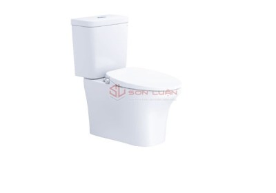 Bồn cầu 2 khối kết hợp nắp cơ đa năng Caesar CD1341 - TAF060